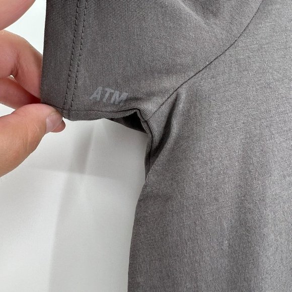 ATM Anthony Thomas Melillo Mens Cotton T-Shirt Charcoal Gray Short Sleeve Tee XL - Picture 3 of 8